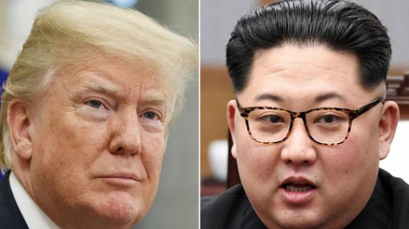 Kim Jong Un and US President Donald Trump.