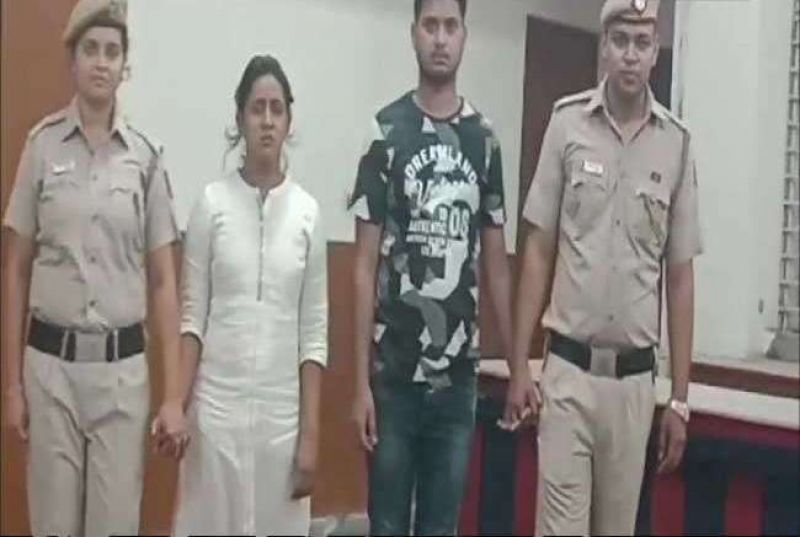 A raid was conducted at a house Vasundhra, Ghaziabad