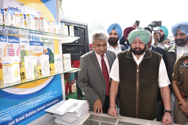 CM lays Foundation Stone of Verka Mega Dairy Plant