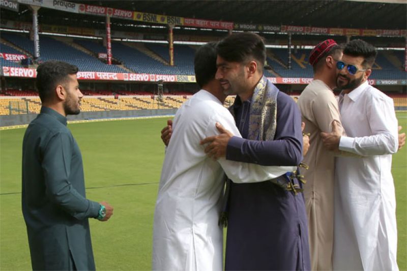 Afghanistan cricketers celebrate Eid-Ul-Fitr