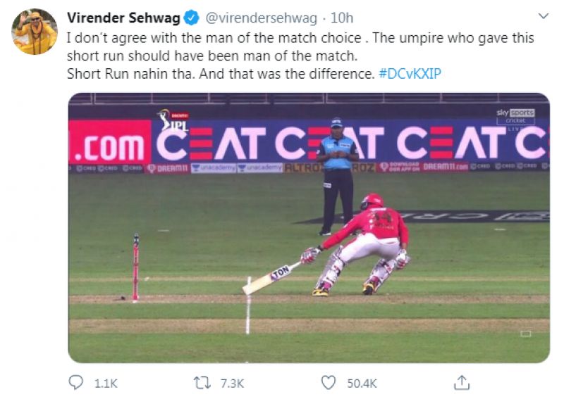 Virender Sehwag tweet