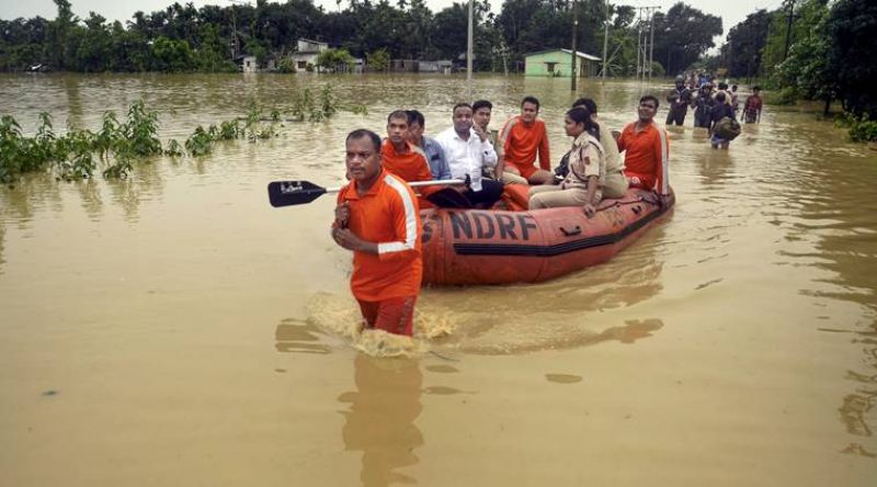 350 people have been evacuated to safer places