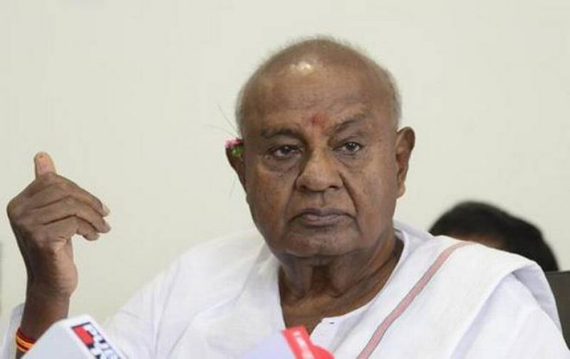 Party president H D Deve Gowda