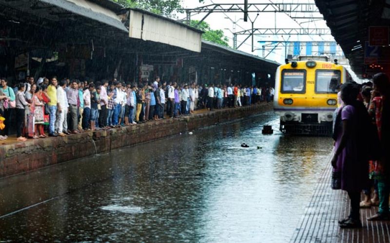 Suburban trains running late