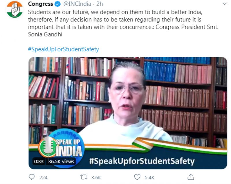 Congress tweet