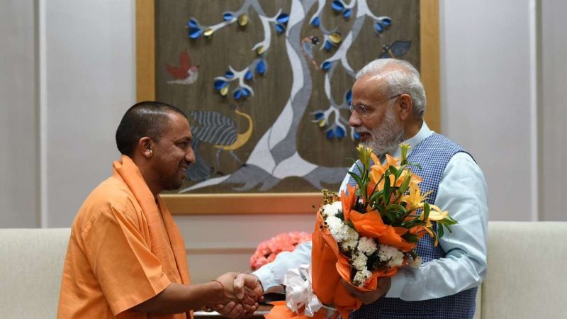 Modi also hailed the efforts of Yogi Adityanath-led BJP government