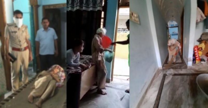 Woman beating mother in law