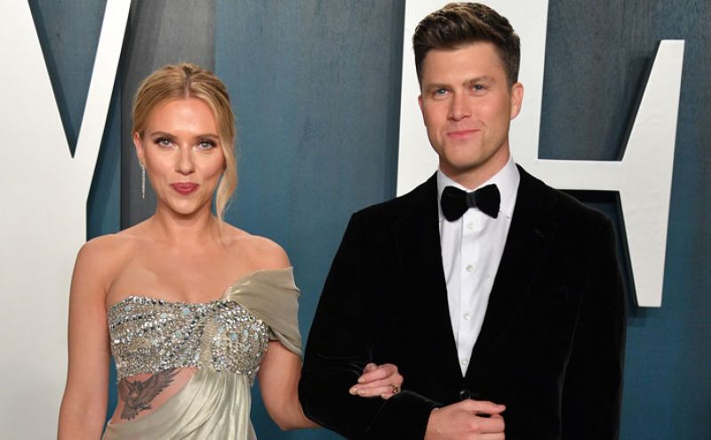 Scarlett Johansson and Colin Jost