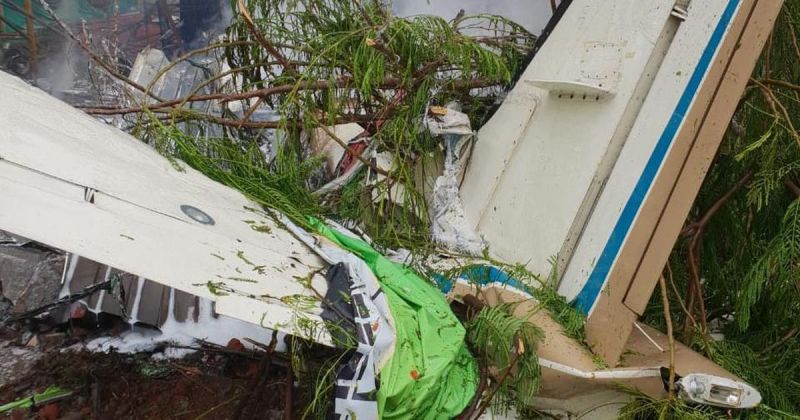 Five people killed after chartered plane crashes