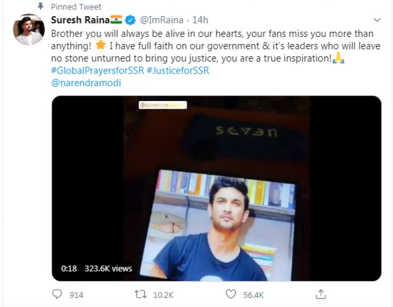 Suresh Raina tweet