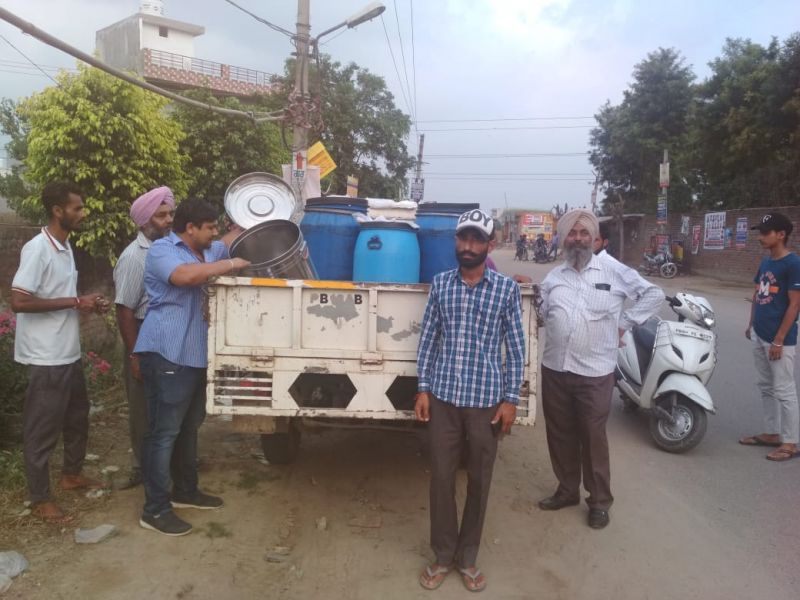 Milk carrying vehicles were intercepted early in the morning at about 6:00 am