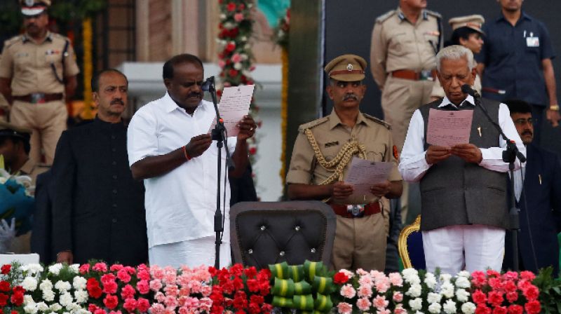 Kumaraswamy was sworn in as chief minister on Wednesday
