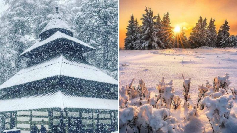 Kufri, Dalhousie and Manali, which also witnessed snowfall