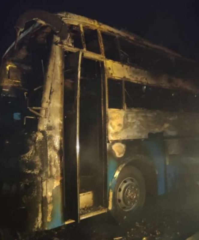 Bus fire