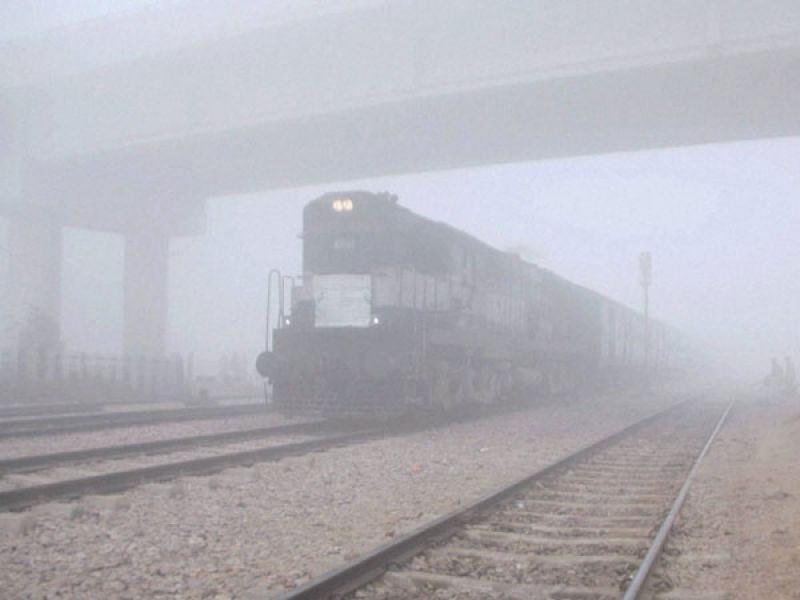 Heavy fog adversely affected rail, air and road traffic 