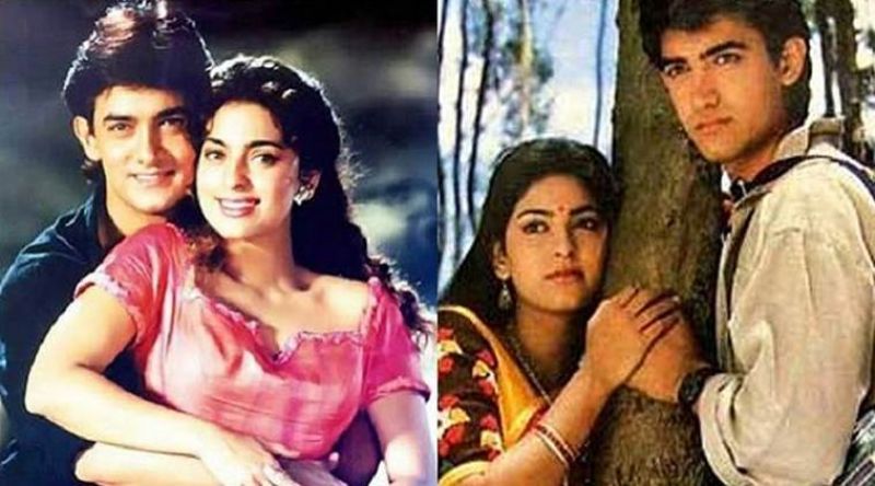 Aamir in Qayamat Se Qayamat Tak with Juhi Chawla