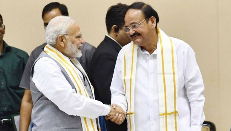 He praised Vice President and Rajya Sabha Chairman M Venkaiah Naidu