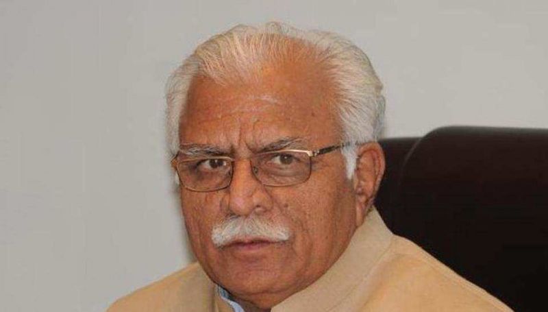 Haryana chief minister Manohar Lal Khattar