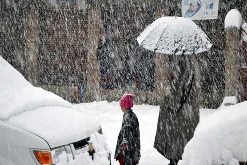 Snowfall in Kashmir