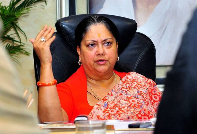 Rajasthan Chief Minister Vasundhara Raje