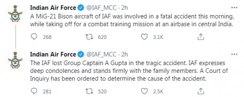 IAF tweet