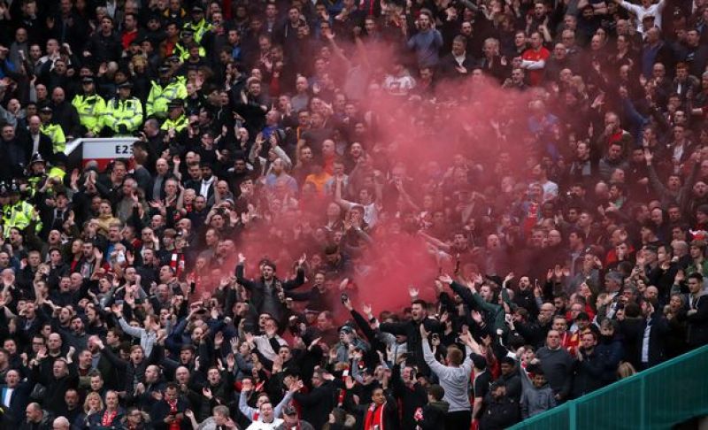 Fans at Anfield