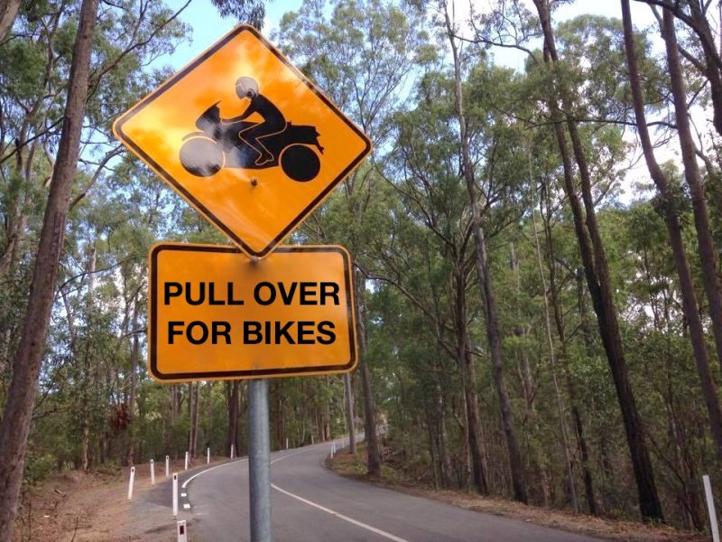 Motorcycle dashed into a roadside tree