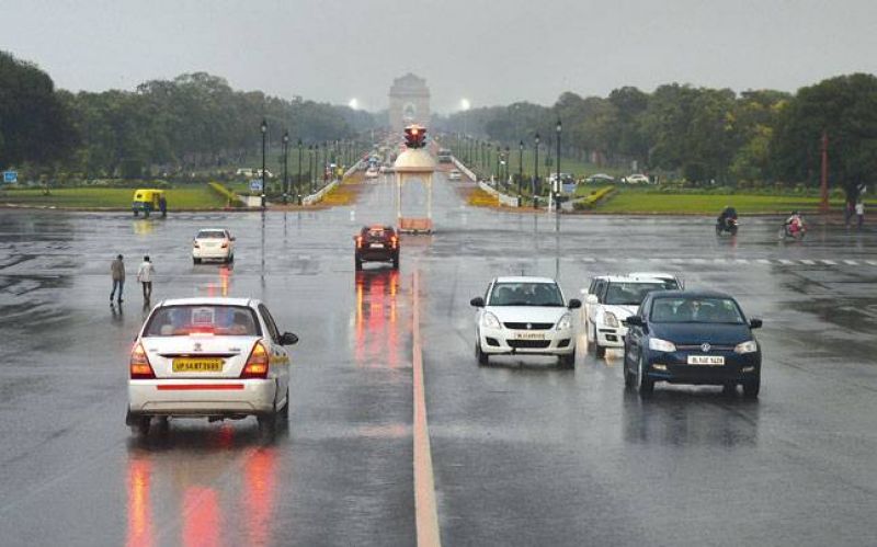 rain in some parts of the city