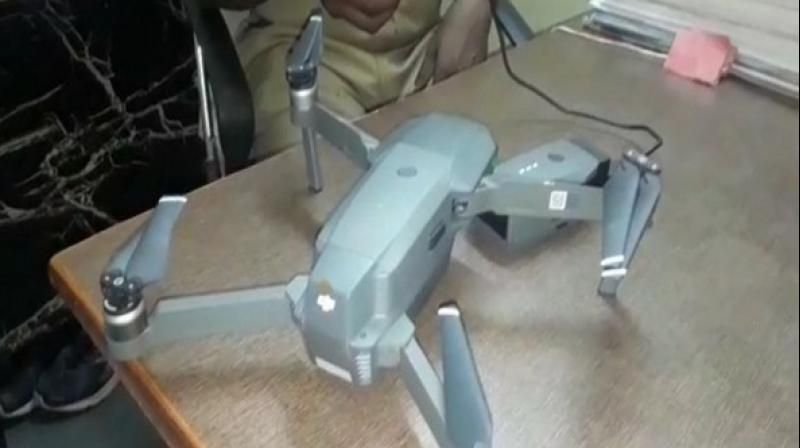 The drone seized by Hyderabad police