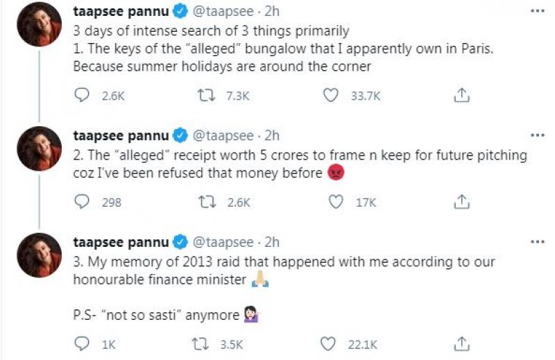 Taapsee Pannu tweet