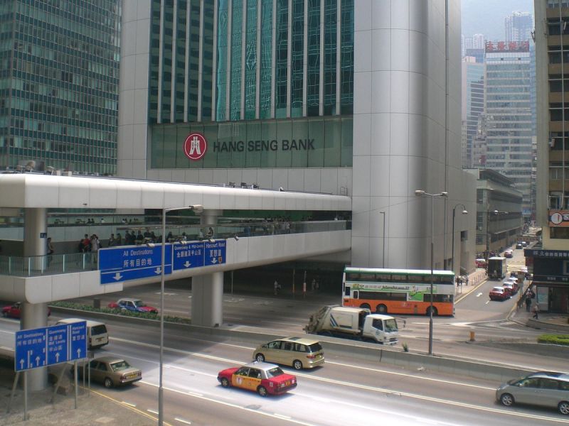 Hong Kong's Hang Seng index rose 0.44 percent