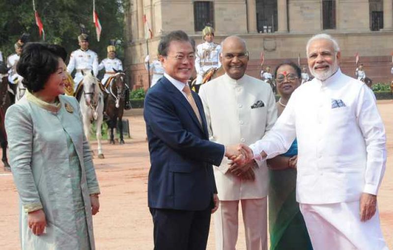 PM Narendra Modi holds talks with South Korean Prez