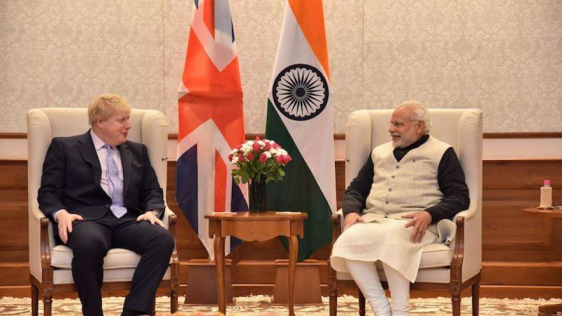 Boris Johnson and Narendra Modi