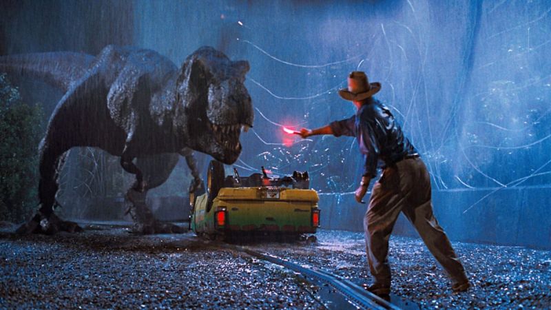 Scene from Jurassic Park series