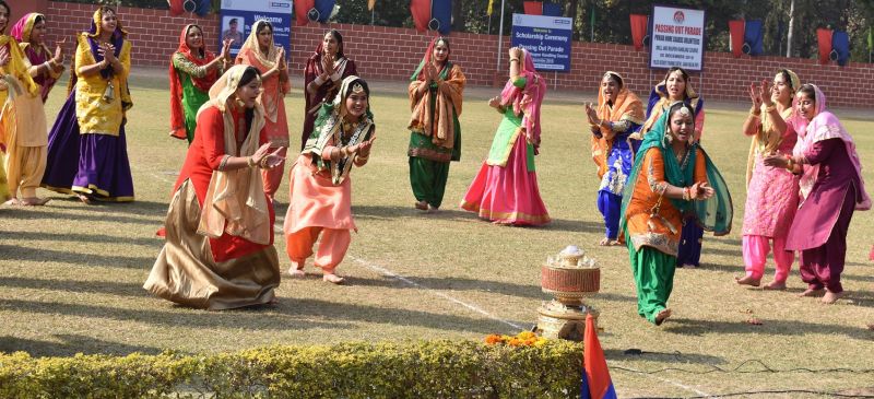 a passing out Parade of the Drill and Weapon handling course