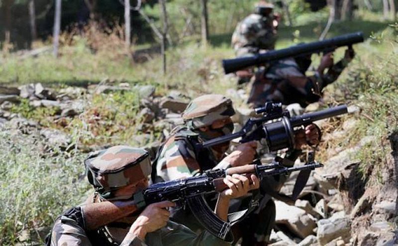 At least two militants were gunned down in the operation