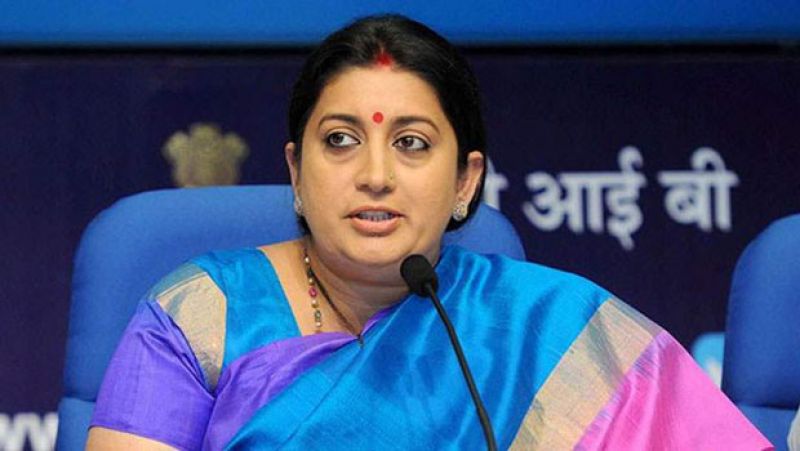 Union minister Smriti Irani