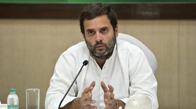 AICC president Rahul Gandhi