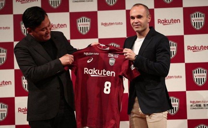 Barcelona and Spain legend Iniesta signs for Japan's Vissel Kobe