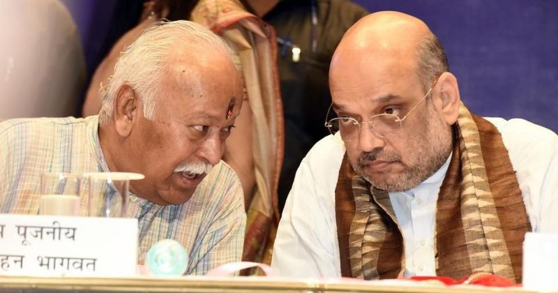 Shah, Bhagwat meet in Mumbai amid Maratha quota stir