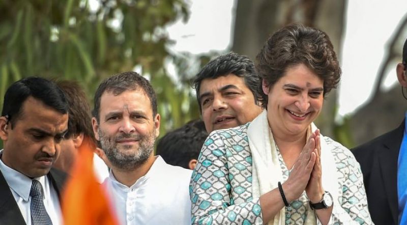 Rahul Gandhi and Priyanka Gandhi