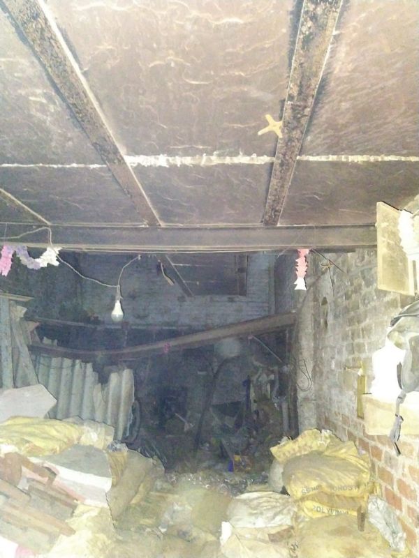 Factory roof collapse