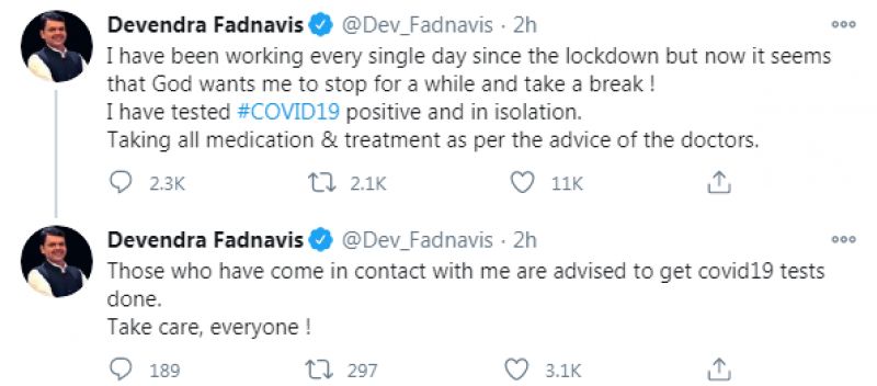 Devendra Fadnavis tweet
