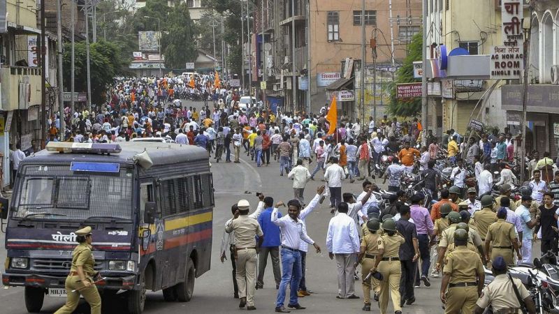 Protesters had resorted to violence