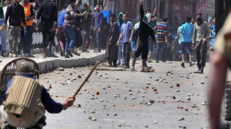 stone- pelting in Ghazipur