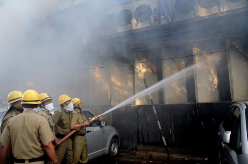 Fire was doused by 8:50 am