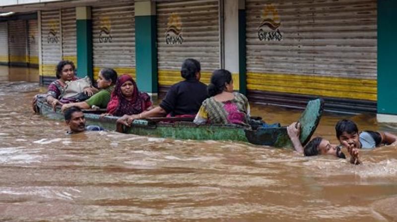 Flood situation in rain-battered Kerala