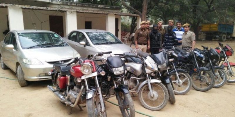 Recovered seven stolen bikes and a car 