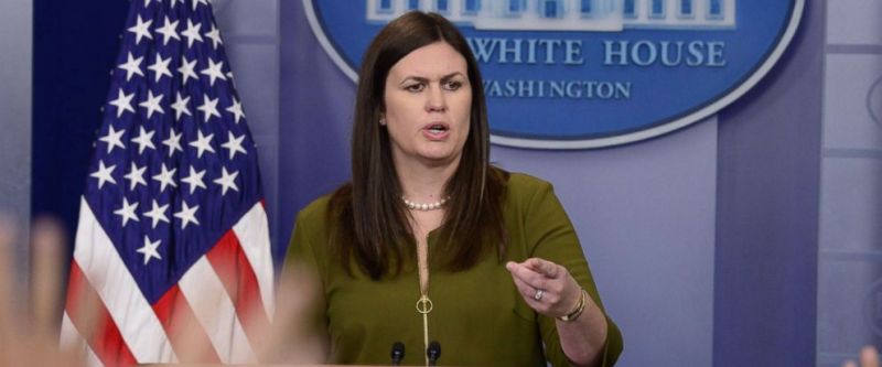 White House Press Secretary Sarah Huckabee Sanders