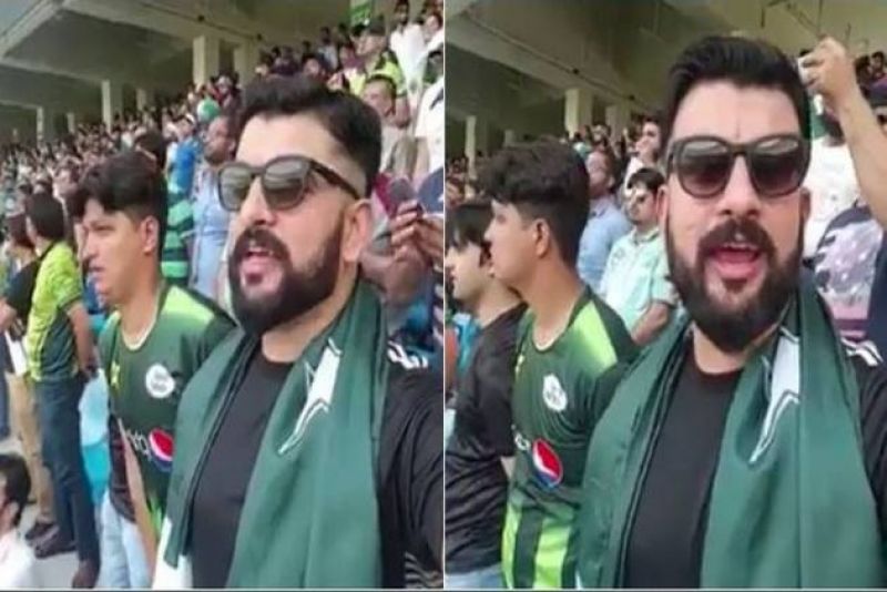 Pak man sings Indian national anthem at Indo-Pak match